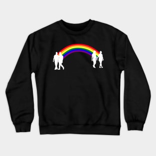 Rainbow's end (white version) Crewneck Sweatshirt